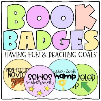 Preview of Book Badges: Reading Goal Setting and Accountability System