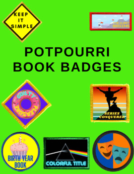 Preview of Book Reading Badges & Stickers - Potpourri Set (Set 8 of 8) ZIP
