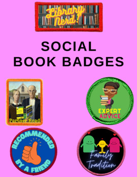 Preview of Book Reading Badges & Stickers - Social Set (Set 6 of 8) ZIP