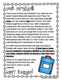 Book Bag Introduction Parent Letter Home - EDITABLE