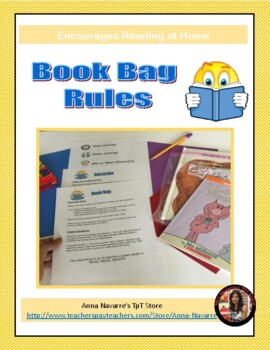 Preview of Book Bag Rules | Reading at Home