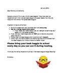 Book Baggie Letter for Families!