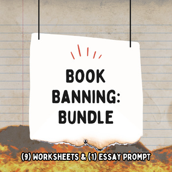 Preview of Book Bans Bundle (Essay Prompt and Supplemental Worksheets)