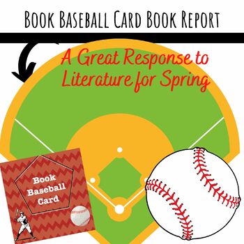 Preview of Book Baseball Card Project- Great SPRING Response to Literature