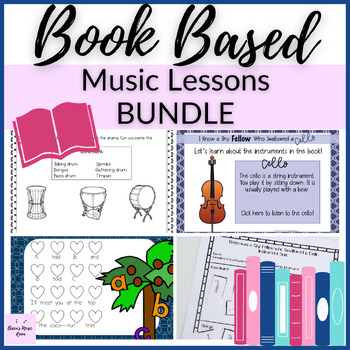 Preview of Book Based Music Lesson Bundle 1 for Elementary Music