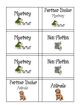 Preview of Book Basket Labels