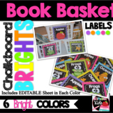 Book Basket Labels for Classroom Library {Chalkboard BRIGH