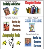 Book Basket Labels for Classroom Library