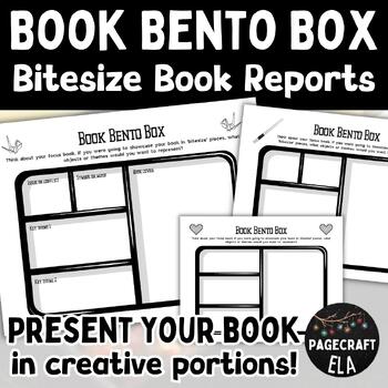 Preview of Book Bento Box Report | End of Reading Project | Review | Novel and Nonfiction