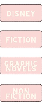 Preview of Book Bin Genre Labels