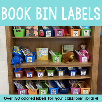 Preview of Book Bin Labels - Classroom Library Organization