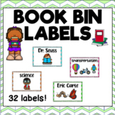 Book Bin Labels - Classroom Organization
