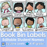 Book Bin Labels-Editable Student Names