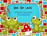 Book Bin Labels ~ Frog Theme~EDITABLE