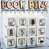 Book Bin Labels | Safari Themed