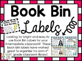 Book Bin Labels - Set of 76 - Perfect for Intermediate Classes