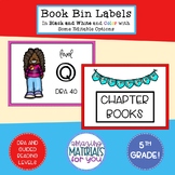 Book Bin Labels for 5th Grade