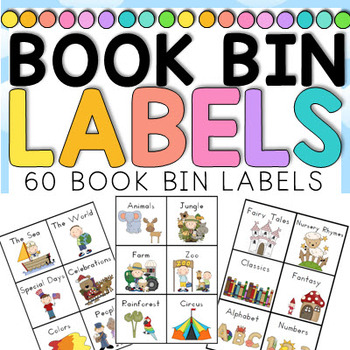 Book Bin Labels For Classroom Library By Clever Classroom Tpt