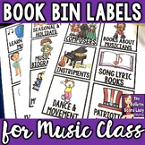 Book Bin Labels for the Music Room