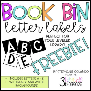 Alphabet Labels  Perfect for Book Bins or Word Wall - The