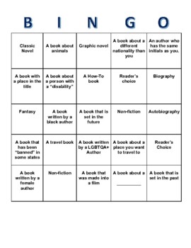 Book Bingo (2 pages) by Miss Gs Academics with Heart | TPT