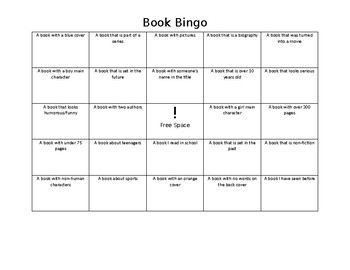 Book Bingo by Advocate | TPT