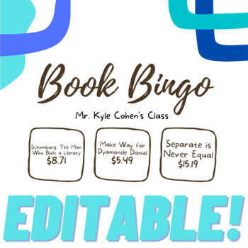 Preview of Book Bingo | Editable