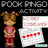Book Bingo Icebreaker Reading Genre Activity NO Prep Quick Print