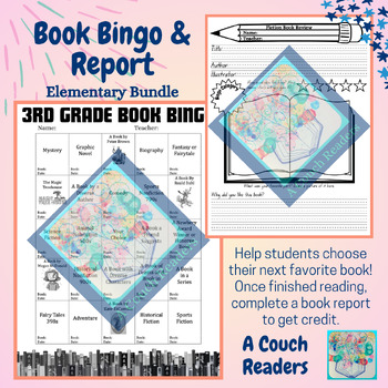 Preview of Book Bingo with Book Reports for Choice Reading: Elementary