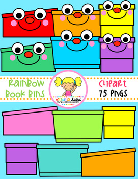 Preview of Book Bins Clipart