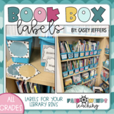 Book Bins Labels (Black and White dots & colors) & Book Ce