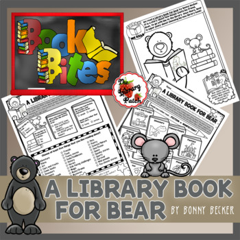 Preview of Book Bite {A Library Book for Bear} / Reading Interest Survey