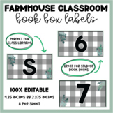 Book Box Labels | Farmhouse Labels | Classroom Library | B