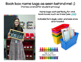 Book Box Labels/Name Tags
