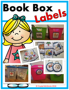 Preview of Book Box or Book Shelf Themed Labels (Organize Your Books!)