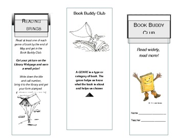 Preview of Book Buddy Genre Club