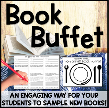 Preview of Book Buffet Book Tasting - A Reading Activity to sample new book genres