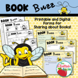 Book Buzz Forms for Reading (Print and Digital)