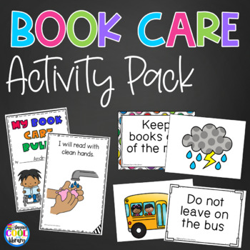 Preview of Book Care Activity Pack 