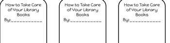 Preview of Book Care Bookmarks (English and Spanish)