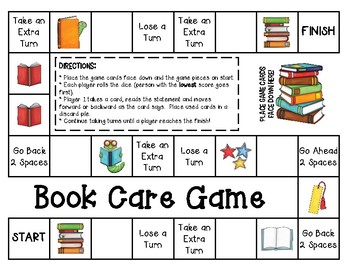 Book Care Game by Carolyn's Book-tique | Teachers Pay Teachers