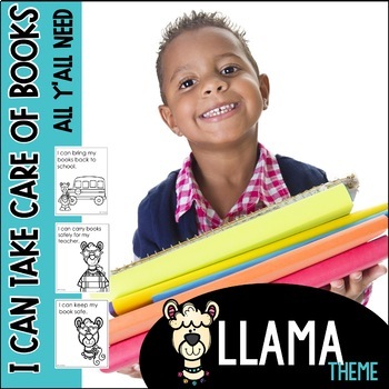 Preview of Book Care Llama Theme