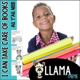 Book Care Llama Theme