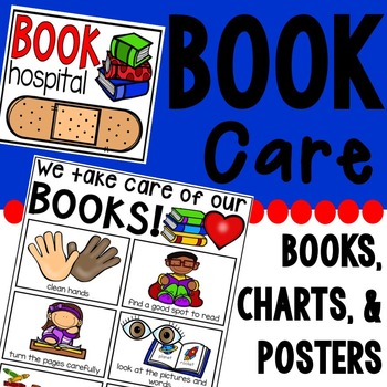 Preview of Book Care Posters, Charts, Read Aloud, and Book Hospital