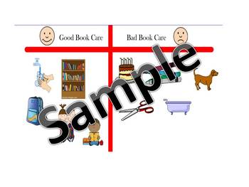 Preview of Book Care Smartboard Sort