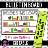 Book Case Class Library Bulletin Board - [EDITABLE]