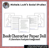 Book Character Analysis Paper Doll Assignment
