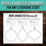 Book Character Ornament Art Project for any ELA Literature