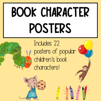 Preview of Book Character Posters