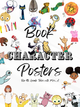 Preview of Book Character Posters White Background